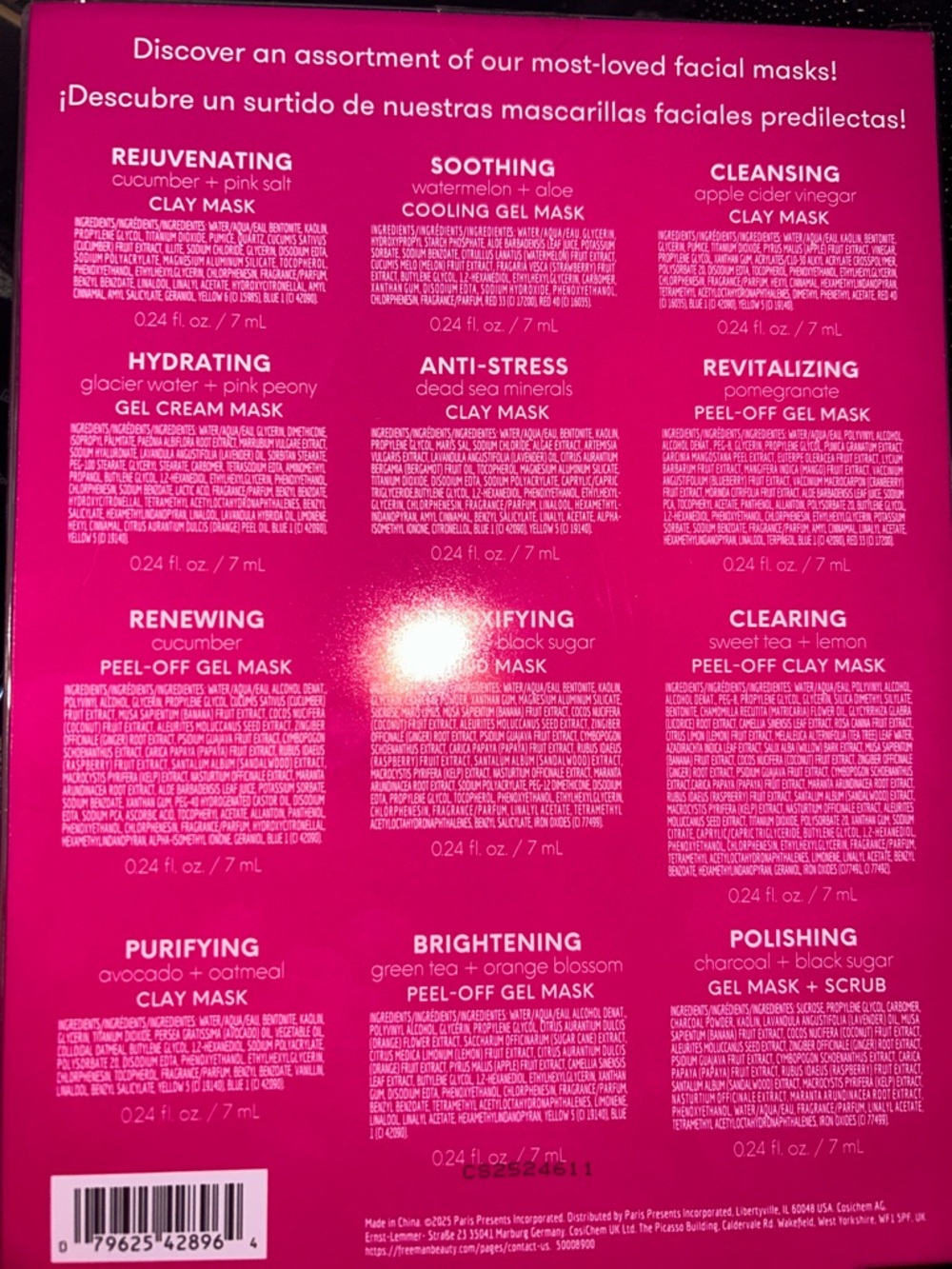 FREEMAN Love to Mask Skincare Set - Pink Rejuvenating Face Mask - Picture 3 of 5